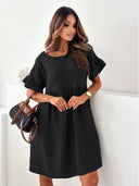 Chic Women's Summer Dress with Elastic Waist