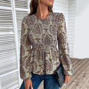 Chic Floral Puff Sleeve Blouse for Women