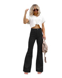 High-Waisted Flared Jeans for Women - Stylish Fit