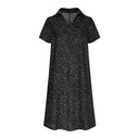 Chic Polo Collar Women's Shirt Dress in Airy Fabric
