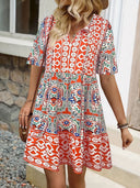 Airy Summer Dress for Curvy Figures with Fun Print
