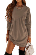 Chic Women's Asymmetrical Hem Sweat Dress