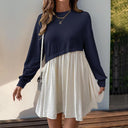 Flowing Skirt Women's Dress with Relaxed Fit
