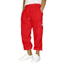Stylish Women's Cargo Pants with Elastic Waistband and Handy Pockets
