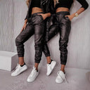 Chic Women's Jogging Pants with Trendy Cut-Outs