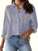 Trendy Striped Women's Blouse for Every Occasion