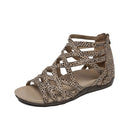 Women's Comfortable Strappy Sandals with Breathable Inserts and Fashionable Cut - Heidi Fashion