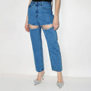 Trendy Women's Jeans with Rhinestone Accents