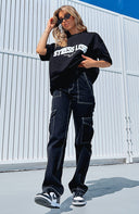 Statement Print Oversized Women's Tee