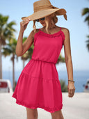 Cheerful Ruffle Women's Dress with Relaxed Fit