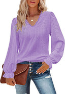 Ladies' Lace Balloon Sleeve Blouse