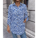 Women's Animal Print Airy Blouse Shirt