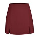 Chic Ladies Mini Skirt with Side Slits