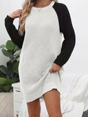 Chic Women's Knit Dress with Unique Sleeve Design