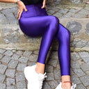 High-Shine Women's Fitness Leggings with High Waist Design