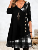 Layered V-Neck Dress for Every Occasion