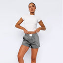 Stylish Striped Cotton Shorts for Women