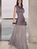 Chic Ruffled Evening Dress for Women