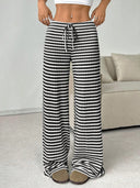 Women's Relaxed Fit Pants with Stretch Waist and Pockets