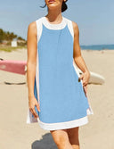 Stylish Women's Beach Dress with Trendy Trims