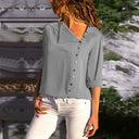Chic Women's Button-Up Blouse for Effortless Style