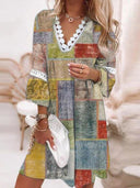V-Neck Ruffle Women's Dress for Effortless Style