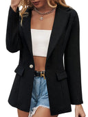 Chic Women's Structured Blazer Jacket