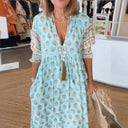 Bohemian Chic Dress with Braided Lacing and Handmade Accents