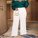 Chic High Waist Flared Pants for Women - Minimalist Design