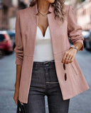 Chic Houndstooth Blazer for Women