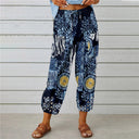 Floral Print Women's Summer Trousers