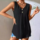 Chic Long Sleeve Blouse with Textured Design and Button Accents