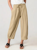 Stylish Summer Pants with Elastic Waistband