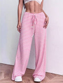Women's Trendy Carrot Pants with Elastic Waist and Pockets