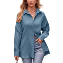 Chic Oversized Striped Blouse for Women
