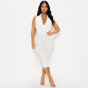 Women's Figure-Flattering Bodysuit with Deep Neckline