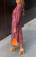 Floral Maxi Dress with Chic Wrap Design