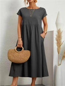 Elegant Women's Maxi Dress in Soft Fabrics