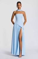 Stylish Maxi Dress with Flattering Bodice and Flowing Skirt