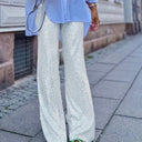 Chic Sequin-Embellished Women’s Trousers