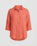 Chic Loose Fit Linen Blouse for Women