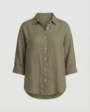 Chic Loose Fit Linen Blouse for Women