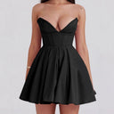 Heart-Shaped Neckline Flared Women's Cocktail Dress