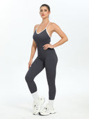Racerback Women's Bodysuit with Sleek Seamless Design
