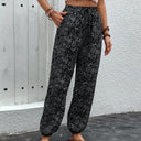 Chic Women's Harem Pants with Elastic Waist and Side Pockets