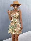 Chic Floral Spaghetti Strap Dress for Women