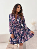 Floral Print Women's Short Sleeve Dress