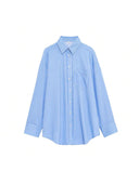 Striped Women's Blouse with Chest Pocket