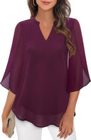 Flared Sleeve Women's Airy Blouse