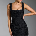 Floral Appliqué Mini Dress for Women